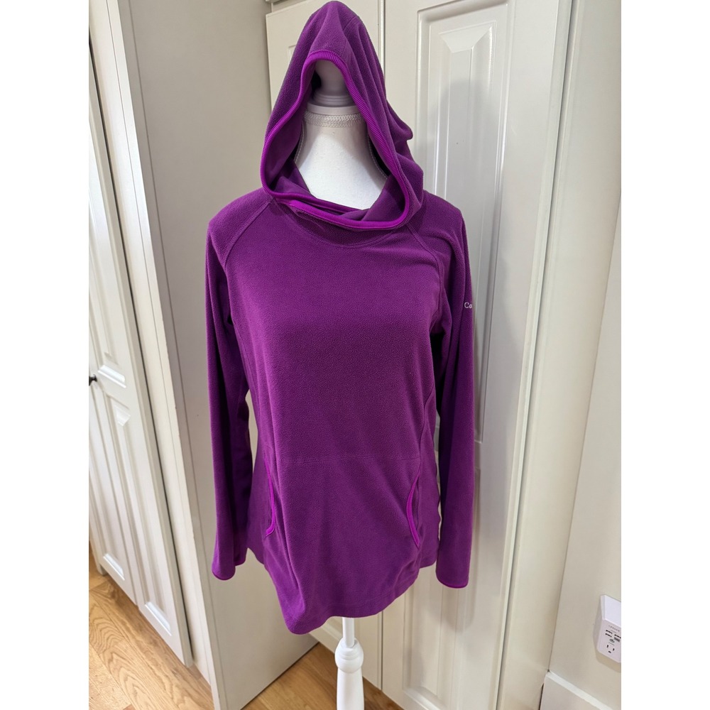 Columbia Sportswear Purple Fleece‎ Hoodie Pullover Women's Size M Activewear
